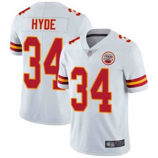 Chiefs 34 Carlos Hyde White Vapor Untouchable Limited Jersey